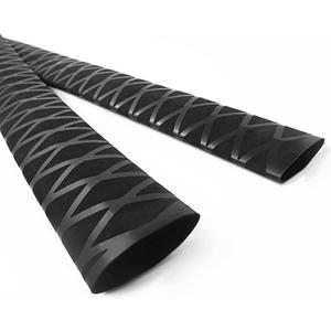 X-Tube Heat Shrink Wrap Tubing 39"&64" Lengths for Rod Grips-5 Color 14 Sizes (Diamter25mm; Length64", Black)