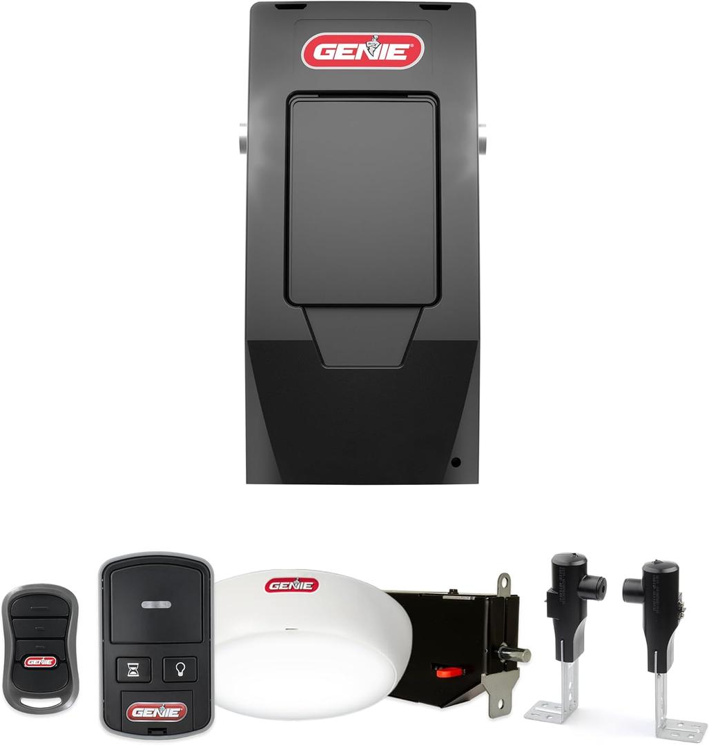 Genie 6072H-O Residential Wall Mounted Garage Door Opener, Black