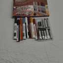 Katzco Furniture Repair Kit Wood Markers - 17 Pcs Set with Sharpener - Furniture Touch Up Markers for Floors, Bedposts, and Molding - Furniture Scratch Repair Markers - Wood Paint for Furniture