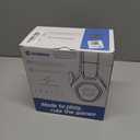 Ozeino 2.4GHz Wireless Gaming Headset for PC, Ps5, Ps4 - Lossless Audio USB & Type-C Ultra Stable Gaming Headphones with Flip Microphone, 40-Hr Battery Gamer Headset for Switch, Laptop, Mobile, Mac (Black and White)