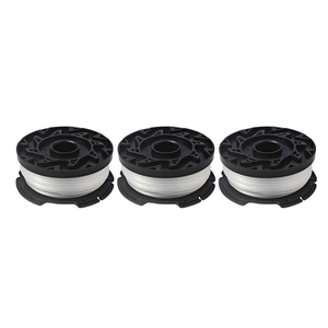 THTEN AF-100 String Trimmer Spool Compatible with Black and Decker GH600 GH900 LST201 LSTE525 BESTA510 30ft 0.065" Refills Line AFS Weed Eater Edger with RC-100-P Spool Cap Covers 3 Pack