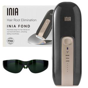 Laser Hair Removal Device for Women and Men, INIA Fond Hair Remover with Long-Lasting in Hair Reduction for Body&Face, Safe at-home Results for Armpits, Bikini and Legs (Black)
