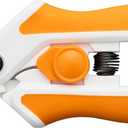 Fiskars Micro-Tip Spring Assisted Scissors, Precision Cutting Stainless Steel Blades, Comfort Handle, Cut Details in Fabric, Sewing Scissors and Arts and Crafts Tools