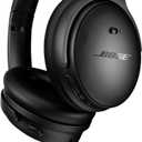 Bose QuietComfort Headphones - Wireless Bluetooth Headphones, Active Over Ear Noise Cancelling and Mic, USB-C Charging, Deep Bass, Up to 24 Hours of Playtime, Black