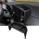 Ecarzo Tray Phone Holder Compatible with 2024 2023 2022 2021 Toyota Sienna Interior Accessories, Hidden Storage Organizer Behind Screen Sunglass Tissue Holder (Not for 2025)