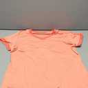 Geifa Womens T Shirts Short Sleeve V Neck Loose Casual Summer Tops with Pocket (X-Large, Coral)