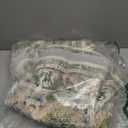 Castage Green Round Rug 5ft, Circle Boho Area Rugs for Bedroom Living Room,Washable Vintage Bohemian Distressed Oriental Floral Carpet Non Slip,Sage Floral