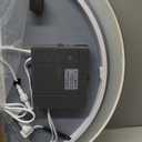 S'bagno Oval-Led-Bathroom-Mirror with Golden Frame Dimmable Brightness, Lghted-Bathroom-Mirror with Defogger, Touch-Buttons, Lights Color Changing, Vertical and Horizontal (36"L x 24"W)