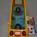 Fisher-Price Little People Toddler Toy School Bus Musical Push-Along Vehicle with 2 Figures for Pretend Play Ages 1+ Years