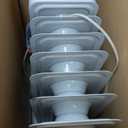 Amazon Basics Portable Oil Radiator Heater for Indoor Use, 3 Heat Settings, Over-Heat Protection, ETL-certified Safety, 7 Oil-Filled Steel Fins, 1500W, 11"D x 14.8"W x 25.2"H, White