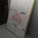 Slyart 3D White Textured Wall Art, Handmade Verical Abstract Relief Wall Art Framed Wall Decorations Artwork, Minimalist White Painting