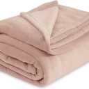 Bedsure GentleSoft Fleece Blankets Queen Size Dusty Pink - Bed Blanket Soft Lightweight Plush Fuzzy Cozy Luxury Microfiber, 90x90 inches