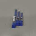 3Pcs Top and Bottom Bearing Flush Trim Router Bits Set 1/4 Inch Shank, Carbide Pattern Flush Trim Cut Router bit, 1/2 Inch Cutting Diameter, 3/4", 1-1/4", 1-1/2" Inch Cutting Length