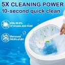 40 Count Toilet Wand Refills for Clorox Toilet Wand - Upgrade Fiber Toilet Brush, Toilet Scrubber Refill with 5X Cleaning Power, Disposable Toilet Brush Heads for Bathroom Cleaning, No Falling Apart