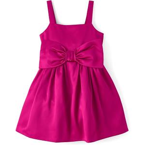 The Children's Place,BabyGirls,and Toddler Sleeveless Dressy Dresses,Wild Fuschia Bow, 18 Months-24 Months