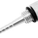 Magnetic Oil Dipstick, Aluminum Magnetic Oil Dip Stick with M18-2.5 Threading, Magnetic Oil Dipstick Replacement with Rubber O Ring, 3500 Inverter Generator Oil Dipstick (Silver)