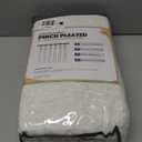 CAPALOCA Pinch Pleated Blackout Curtains 96 Inches Long, Linen Blend, 100% Blackout Drapes with 20 Hooks, Ideal for Bedroom and Living Room, 40" W x 96" L (Pack of 2), Natural