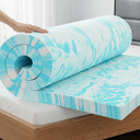 OLIXIS 3 Inch Full Size Gel Infused Memory Foam Mattress Topper, a Soft Breathable Cooling Bed Pad, a Comfortable Bed Mattress Overlay for Bedroom, RV, Camper and Sleeper Sofa, CertiPUR-US Certified