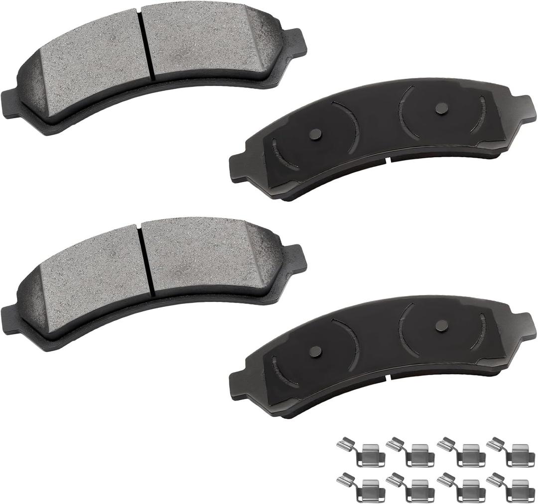 cciyu D726 4pcs Front Ceramic Brake Pads Kits Fit For Chevy For Blazer 1997-2005,For S10 1998-2004,For GMC For Jimmy 1998-2002,For Sonoma 1998-2004,For Isuzu For Hombre 1998-2000