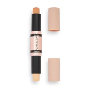 Revolution Beauty London, Fast Base Contour Stick, Dual Ended, Sculpts & Defines Face, Lightweight, Blendable, Light, 2 X 0.15 Oz (0.3 Ounce (Pack of 1))