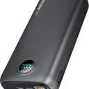 Power-Bank-Portable-Charger - 40000mAh Power Bank QC 4.0 and PD 30W Quick Charging Built-in LED Display 2 USB 1Type-C Output Compatible with Most Electronic Devices on The Market(Dull Black)