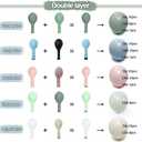 Dusty Green Pink Blue Balloon Arch Double Stuffed Pastel Pink Dusty Blue Light Sage Green White Latex Balloon Garland Kit for Boho Baby Shower Birthday Gender Reveal Tea Valentine Party Decoration