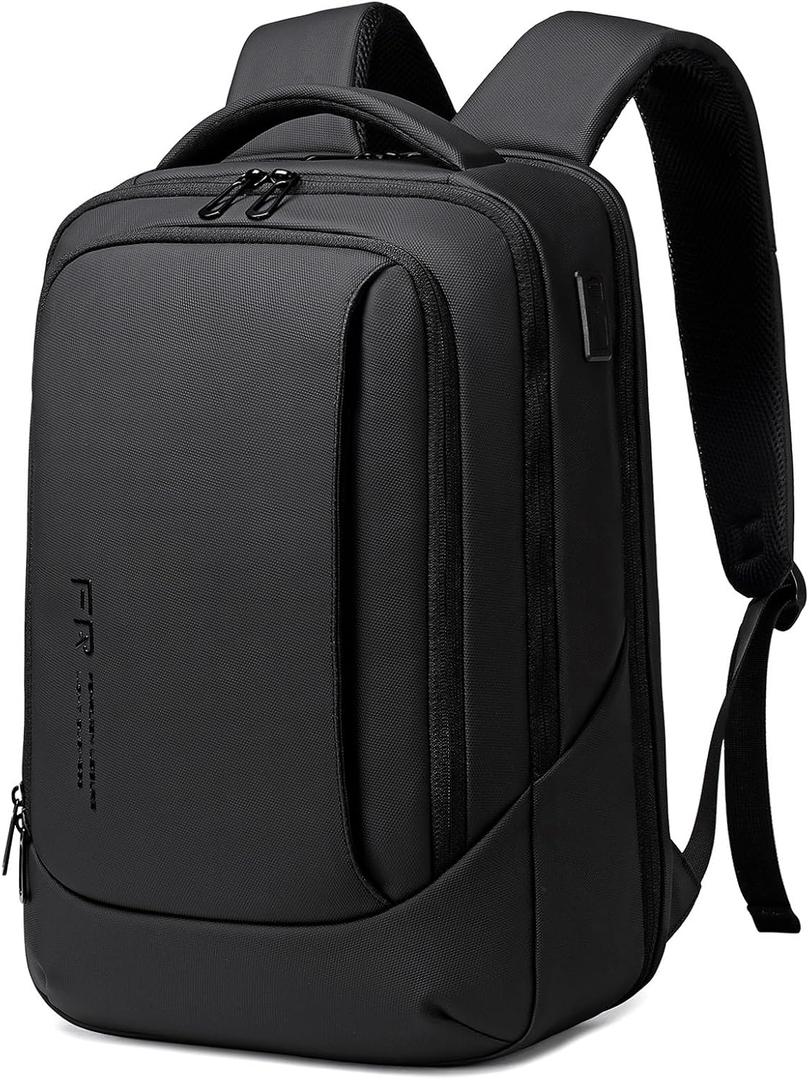 FENRUIEN Laptop Backpack for Men, 15.6 Inch Work Backpack, Water-Resistant 1800D Oxford for Office/Commute/Travel, Medium