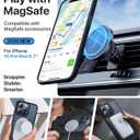 Strong Magnetic for iPhone 15 Pro Max Case, [Compatible with MagSafe] [Military-Grade Drop Tested] Shockproof Protective Slim Translucent Matte Cover for iPhone 15 Pro Max Phone Case, Black