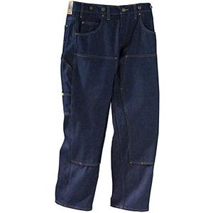 Prison Blues Men's Double Knee Work Jeans (7 Pocket) with Suspender Buttons 33×29