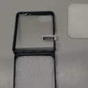 for Samsung Galaxy Z Flip 7 Case with S Pen,Slim PC All-Inclusive Shockproof Cover with Magnetic Hinge Protection + Tempered Glass Screen Protector for Samsung Galaxy Z Flip 7 5G (Green)