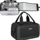 LEFORZ Travel Carrying Bag Compatible with ResMed AirMini/Z2 Auto CPAP Machine and Accessories,Portable Storage Organizer Case Fits for CPAP Equipment and Supplies(Bag Only) (Black)