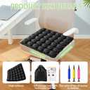 Sondur Travel Cushion Airplane seat, Portable Inflatable Travel Seat Cushion for Long Flights, Office Chair, Wheelchair, Cars, Home Living, Ergonomic Comfort Support