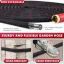 PANYEE 100FT Garden Hose, Flexible Water Hose,Lightweight Non-Expanding Leak Proof hose with 10 Functions Sprayer, Durable, Anti-Kink,Pressure Resistant for Yard, Outdoor