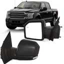 Left Driver Door Mirror with Power Glass,Heated, Puddle Lights,Clearnce LampBlind Spot Detection and Manual Folding Fits 2015-2020 Ford F150 Replace FL3Z17683FA(11Pins)