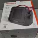 Honeywell UberHeat 5 Portable Ceramic 1500W Space Heater. Indoor space heater for Small Rooms, Bedrooms, and Homes. Fast Heating with Tip-over Protection - Black, HEC210B