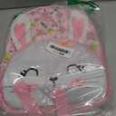 KK CRAFTS Preschool Backpack Toddler Neoprene Animal Schoolbag Lunch backpack for Kids Boys Girls(Floral Rabbit)
