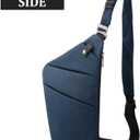 Crossbody Travel Bags for Women, Anti Theft Proof Safe Slim Sling Travel Purses, Personal Flex Shoulder Bag for Men Women