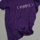 Tshirts for Bangtan Boys Women Sleeve I Purple You Letter Printed T-Shirt for Korean Pop Merchandise Purple Color (Large)