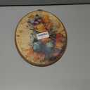 AEHIE Vintage Fall Butterfly Oval Wall Art Decor, Autumn Colorful Butterfly Floral Canvas Artwork Framed, Retro Rustic Oval Wall Art for Home Bedroom Living Room Decor, 11x8.5 Inches