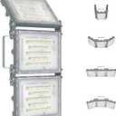 STASUN 480W LED Flood Light, Mini Series Exterior Floodlight, 48000LM 6000K Daylight White, IP66 Waterproof, 3 Adjustable Panels, Outdoor LED Security Lighting for Backyard, Driveway, Parking Lot (1 pack)