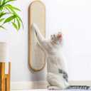7 Ruby Road Wall Mounted Cat Scratcher with Multidirectional Sisal - Indoor Cat Wall Scratcher Post for Furniture Protection (Cream)