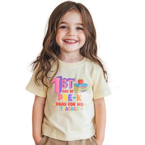 First Day of PreK Shirt for Toddler Girls and Boys 2-6T