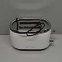MELLERHOME Retro Toaster 2 Slice, 7 Browning Levels, 3 Functions (Reheat, Defrost, Cancel), Removable Crumb Tray, Under Base Cord Storage, White Toaster Kitchen Appliances