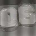 2026 Plastic Fillable Charcuterie Number Letter Shaped Serving Tray, Waterproof Food Dish Plate, 10 inch, New Year Graduation Party Treat (2026)