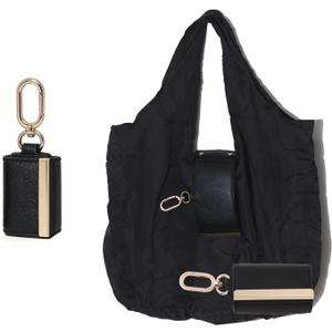 Foldable Tote Bag Keychain - Large Capacity Portable Shopping Bag Keyring - Reusable Groceries Bag for Daily Use