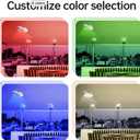 Marine Dome Light,Remote Control Full-Color RGBW LED,Adjustable Brightness and Color,Boat Interior Cabin Lighting,12V DC, 2.79-Inches (Remote Control Not Included)