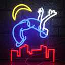 LIEGHDZT Parkour Sport Neon Sign for Wall Decor, Led Inspirational Sign Sport Neon Light for Classroom Man Cave Gym(15.75 * 12.6In)