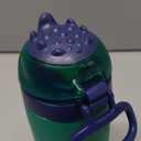 Ello Ellies 12oz Vacuum Insulated Stainless Steel Kids Water Bottle with Straw and Built-in Carrying Handle and Leak-Proof Locking Lid for School Backpack, Lunchbox and Outdoor Sports, Dino