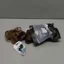 FESHFEN 2PCs Small Messy Bun Hair Piece for Thin Hair Women Girl Mini Synthetic Elastic Wavy Space-bun Scrunchies Updo Hairpieces, Brown Mix Brown