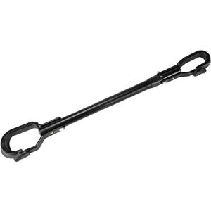 QWORK Bike Crossbar for Hanging Style Trunk or Hitch Racks, Black, One Size, Versatile Top Tube Adapter for Non, Traditional Bike Frames